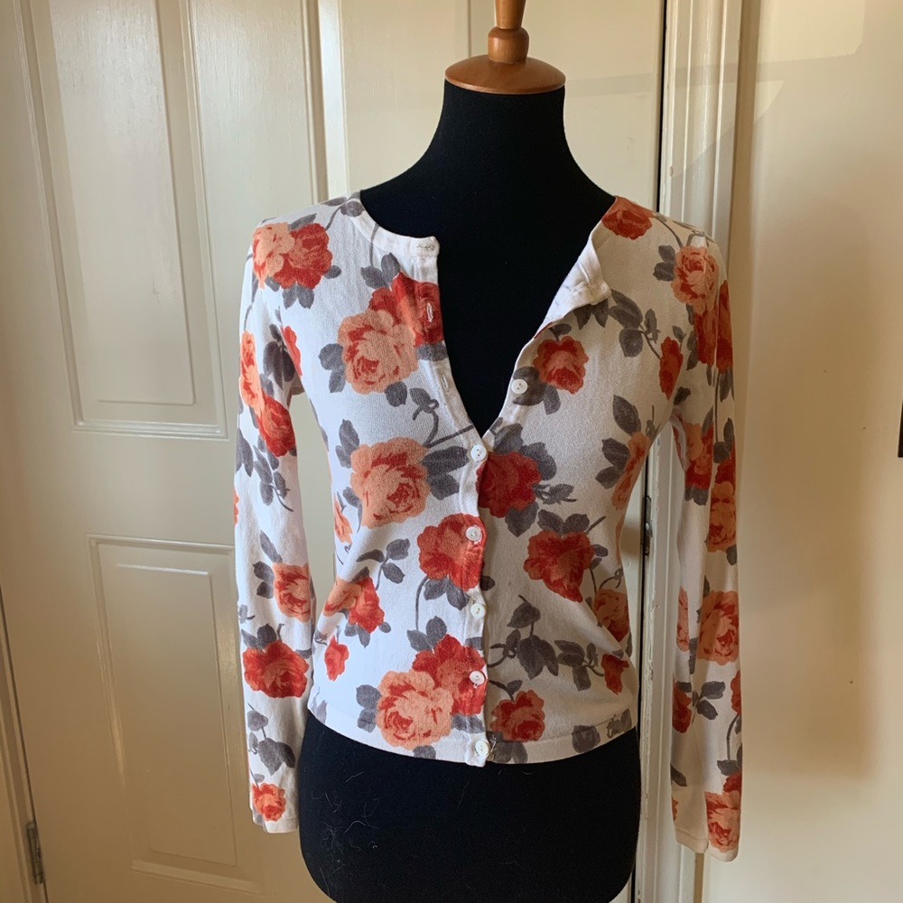 Floral Forever 21 cardigan